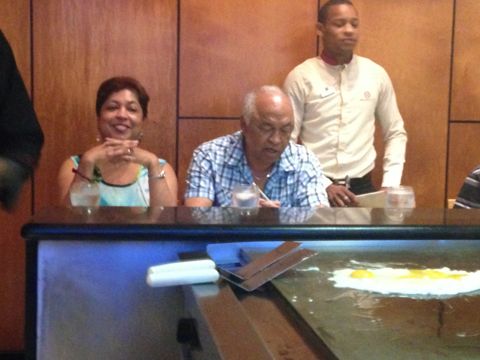 At the teppanyaki grill
