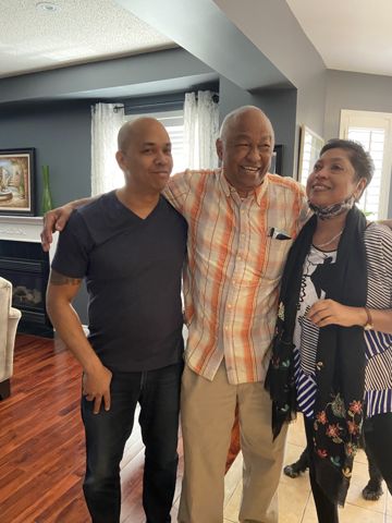 Laughing with Dave and Shanti